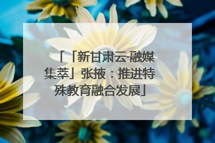 「新甘肃云·融媒集萃」张掖：推进特殊教育融合发展