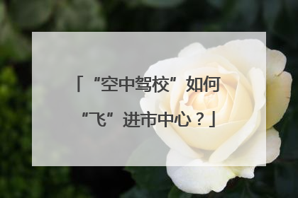 “空中驾校”如何“飞”进市中心？