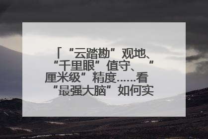 “云踏勘”观地、“千里眼”值守、“厘米级”精度……看“最强大脑”如何实现智慧治理