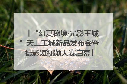 “幻夏秘境·光影王城”天上王城新品发布会暨摄影短视频大赛启幕