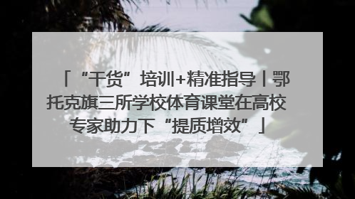 “干货”培训+精准指导丨鄂托克旗三所学校体育课堂在高校专家助力下“提质增效”