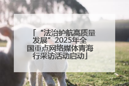 “法治护航高质量发展”2025年全国重点网络媒体青海行采访活动启动