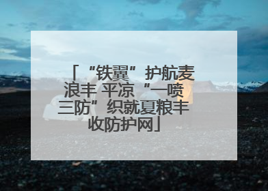 “铁翼”护航麦浪丰 平凉“一喷三防”织就夏粮丰收防护网