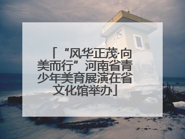 “风华正茂·向美而行”河南省青少年美育展演在省文化馆举办