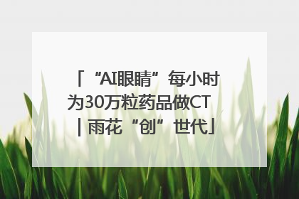 “AI眼睛”每小时为30万粒药品做CT｜雨花“创”世代
