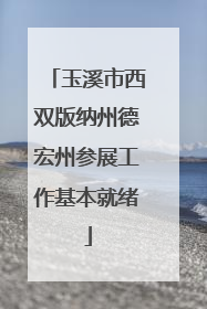 玉溪市西双版纳州德宏州参展工作基本就绪
