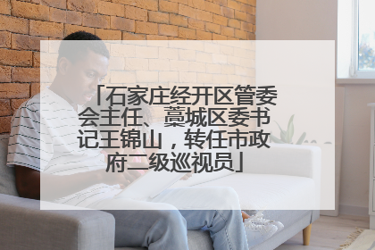 石家庄经开区管委会主任、藁城区委书记王锦山，转任市政府二级巡视员