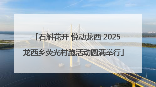 石斛花开 悦动龙西 2025龙西乡荧光村跑活动圆满举行
