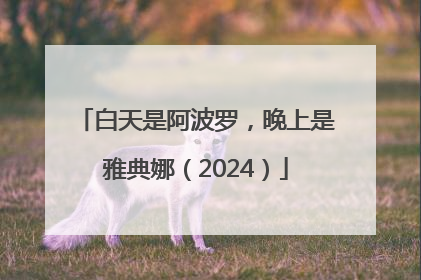白天是阿波罗，晚上是雅典娜（2024）
