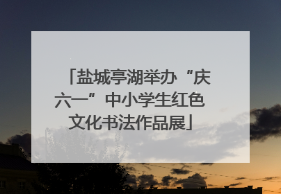 盐城亭湖举办“庆六一”中小学生红色文化书法作品展