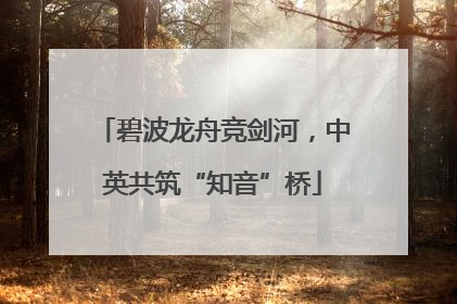 碧波龙舟竞剑河，中英共筑“知音”桥