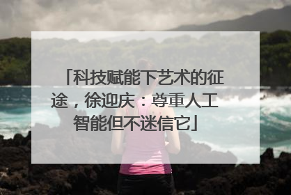 科技赋能下艺术的征途，徐迎庆：尊重人工智能但不迷信它