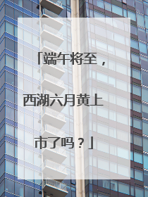 端午将至，西湖六月黄上市了吗？