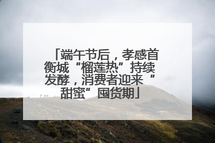 端午节后，孝感首衡城“榴莲热”持续发酵，消费者迎来“甜蜜”囤货期
