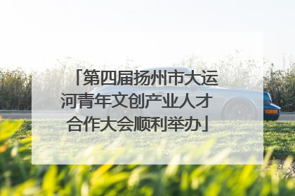 第四届扬州市大运河青年文创产业人才合作大会顺利举办