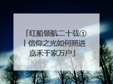 红船领航二十载①丨信仰之光如何照进嘉禾千家万户