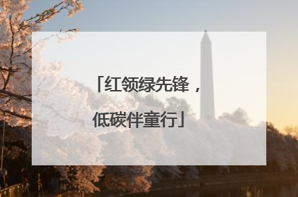 红领绿先锋，低碳伴童行