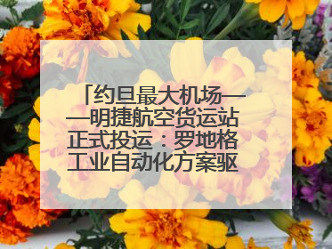约旦最大机场——明捷航空货运站正式投运：罗地格工业自动化方案驱动中东物流未来新航向