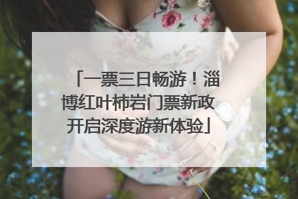 一票三日畅游！淄博红叶柿岩门票新政开启深度游新体验