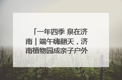 一年四季 泉在济南｜端午嗨翻天，济南植物园成亲子户外热门打卡地