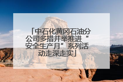 中石化黄冈石油分公司多措并举推进“安全生产月”系列活动走深走实