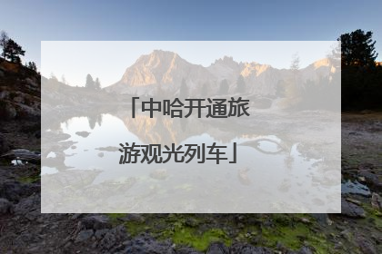 中哈开通旅游观光列车