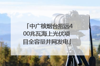中广核烟台招远400兆瓦海上光伏项目全容量并网发电