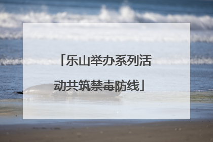 乐山举办系列活动共筑禁毒防线