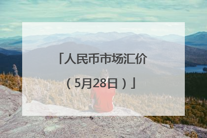 人民币市场汇价（5月28日）