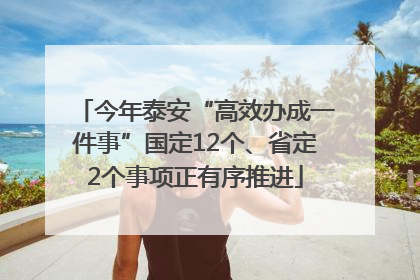 今年泰安“高效办成一件事”国定12个、省定2个事项正有序推进