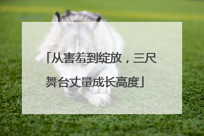从害羞到绽放，三尺舞台丈量成长高度