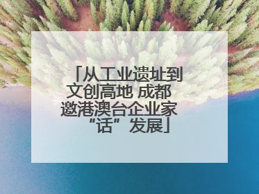 从工业遗址到文创高地 成都邀港澳台企业家“话”发展