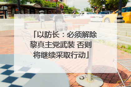 以防长：必须解除黎真主党武装 否则将继续采取行动
