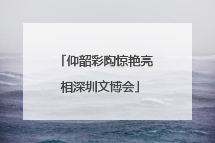 仰韶彩陶惊艳亮相深圳文博会