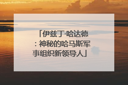 伊兹丁·哈达德：神秘的哈马斯军事组织新领导人