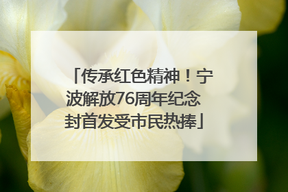 传承红色精神！宁波解放76周年纪念封首发受市民热捧