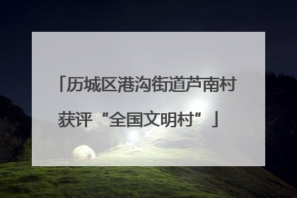 历城区港沟街道芦南村获评“全国文明村”