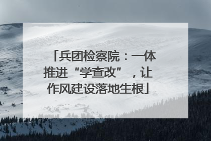 兵团检察院：一体推进“学查改”，让作风建设落地生根