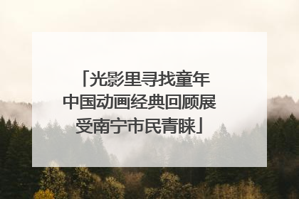 光影里寻找童年 中国动画经典回顾展受南宁市民青睐