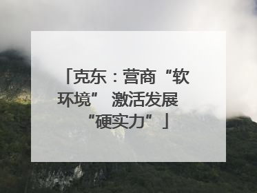 克东：营商“软环境” 激活发展“硬实力”