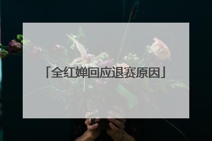 全红婵回应退赛原因