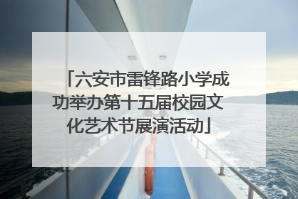 六安市雷锋路小学成功举办第十五届校园文化艺术节展演活动