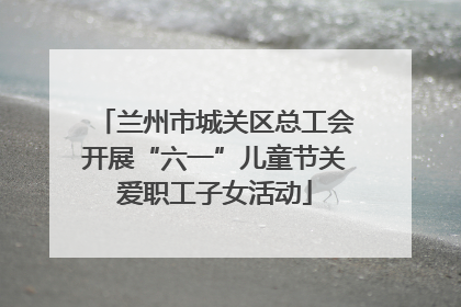 兰州市城关区总工会开展“六一”儿童节关爱职工子女活动