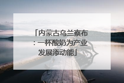 内蒙古乌兰察布：一杯酸奶为产业发展添动能