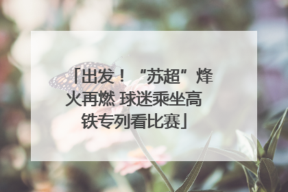 出发！“苏超”烽火再燃 球迷乘坐高铁专列看比赛