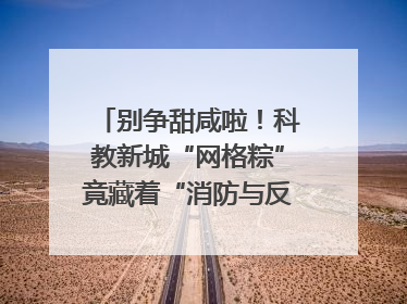 别争甜咸啦！科教新城“网格粽”竟藏着“消防与反诈秘籍”