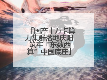 国产十万卡算力集群落地庆阳 筑牢“东数西算”中国底座