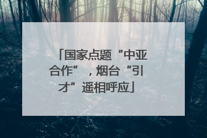 国家点题“中亚合作”，烟台“引才”遥相呼应