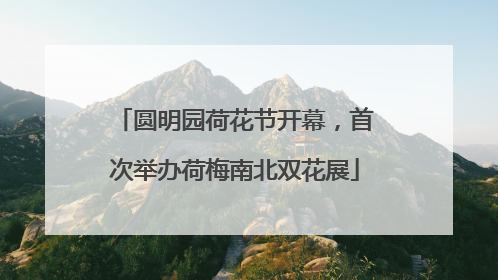 圆明园荷花节开幕，首次举办荷梅南北双花展