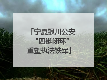 宁夏银川公安 “四链闭环”重塑执法铁军